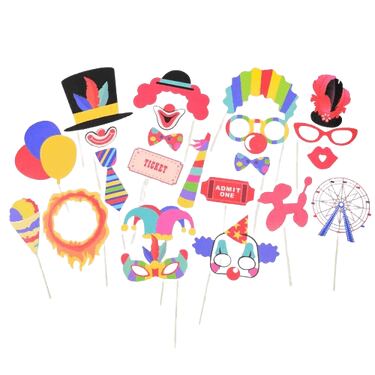 סט צילום מצחיק ליצנים 23 יח' | חנות מקוונת ALONIT