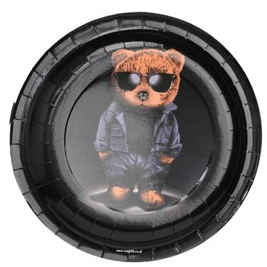 צלחות סט דובי 8 יח' בינוני | חנות מקוונת ALONIT