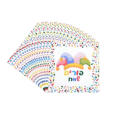 מפיות נייר ארוז 16 יח' סט פורים | חנות מקוונת ALONIT