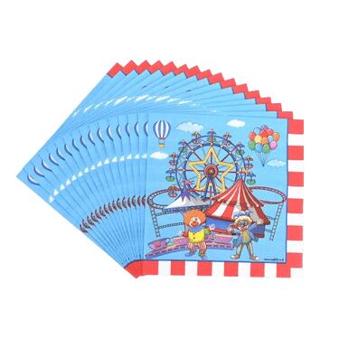 מפיות נייר ארוז 16 יח' סט קרקס | חנות מקוונת ALONIT