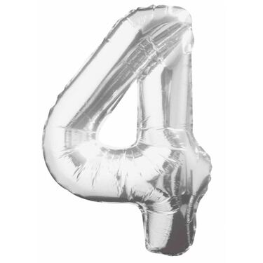 בלון מיילר 34 אינטש מספר 4 כסף | חנות מקוונת ALONIT