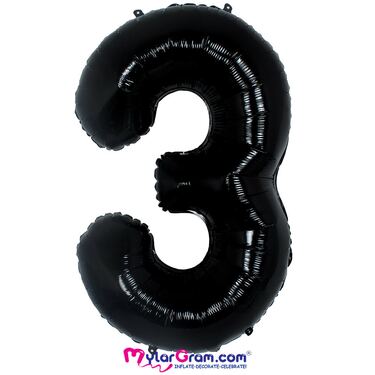 בלון מיילר 34 אינטש מספר 3 שחור | חנות מקוונת ALONIT