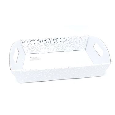 מגש קרטון עיטורי כסף 35X23 סמ | חנות מקוונת ALONIT