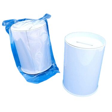 קופת חסכון פח לבן לצביעה 10X7 סמ | חנות מקוונת ALONIT