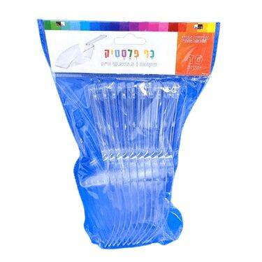 כף פלסטיק שקופה 19.5X6.5 סמ 10 יח | חנות מקוונת ALONIT