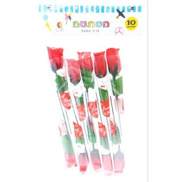 פרח מתנה אדום דובי 28 סמ 10 יח | חנות מקוונת ALONIT