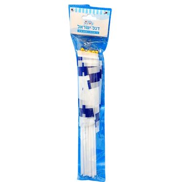 דגל ישראל בד 21X14 סמ 12 יח | חנות מקוונת ALONIT