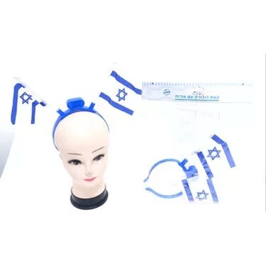 קשת אורות דגלונים דגל ישראל 30X12 סמ | חנות מקוונת ALONIT