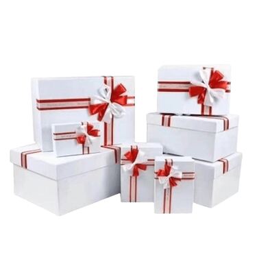 מלבן לבן 8 יח + פפיון לבן ואדום 44X20 | חנות מקוונת ALONIT