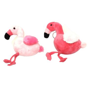 מחזיק מפתחות מפרווה פלמינגו ורוד 15 ס"מ | חנות מקוונת ALONIT