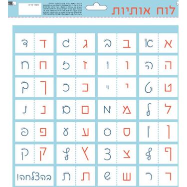 לוח אותיות משטח PVC פיויסי 30 סמ | חנות מקוונת ALONIT