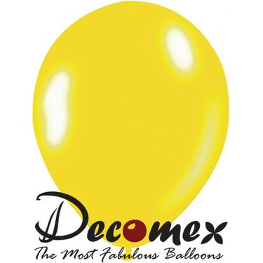 חבילת בלוני גומי 12 אינטש צהוב מטאלי 440 DECOMEX | חנות מקוונת ALONIT