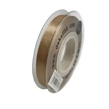סרט סאטן 1 ס"מ 25 יארד - דופן שקוף - מוקה | חנות מקוונת ALONIT