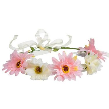 זר לראש - גרברה - ורוד | חנות מקוונת ALONIT