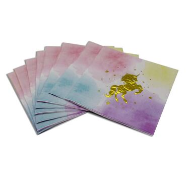 מפיות חד קרן זהב 20 יח' | חנות מקוונת ALONIT