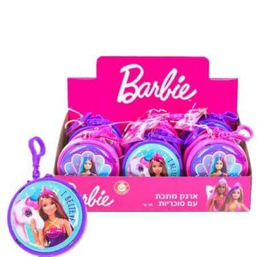 קנדי טוי ארנק מתכת ברבי עם סוכריות דקסטרוז 10 גרם | חנות מקוונת ALONIT