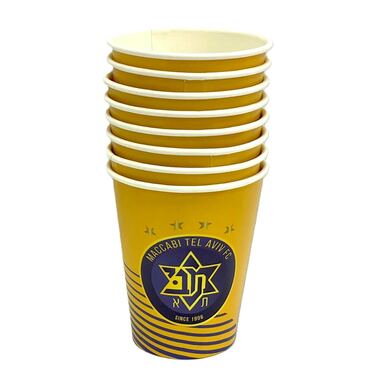 מארז כוסות חד פעמי מכבי ת"א | חנות מקוונת ALONIT