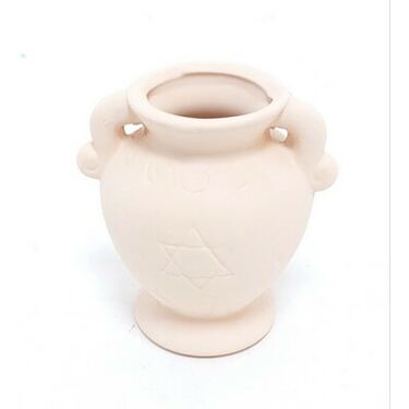 כד חימר 2 ידיות מגן דוד 8X5 סמ | חנות מקוונת ALONIT