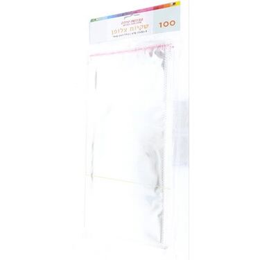 חבילת שקיות צלופן 100 יח + דוצ 30X15 סמ | חנות מקוונת ALONIT