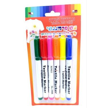 טוש בדים ניאון בלוח 17X10 סמ 6 יח | חנות מקוונת ALONIT