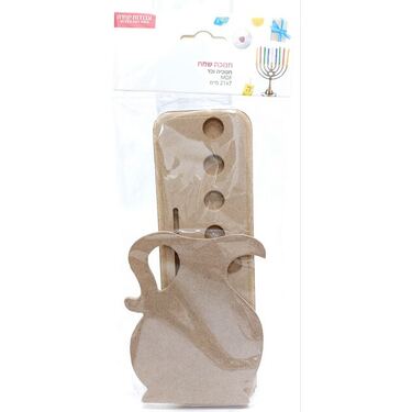 חנוכיה וכד מעץ 21X7 סמ | חנות מקוונת ALONIT