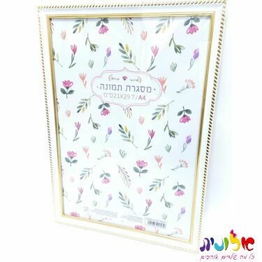 מסגרת תמונה לבן זהב 21X29.7 סמ | חנות מקוונת ALONIT
