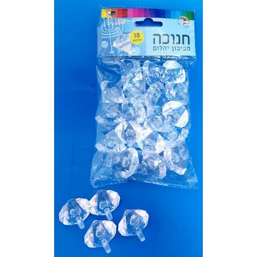 סביבון יהלום שקוף 4 סמ 18 יח | חנות מקוונת ALONIT