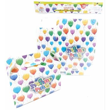 קופסא מנייר להרכבה יום הולדת שמח 30X30 סמ 10 יח | חנות מקוונת ALONIT