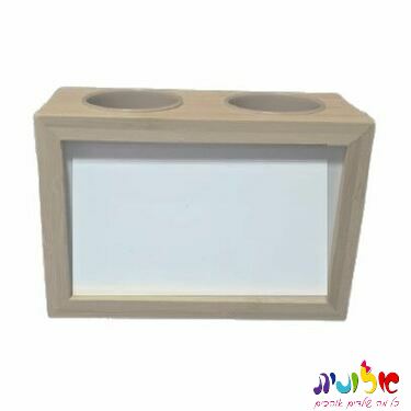 מעמד לעטים מעץ כהה לסובלימציה דו צדדית 16X11 | חנות מקוונת ALONIT