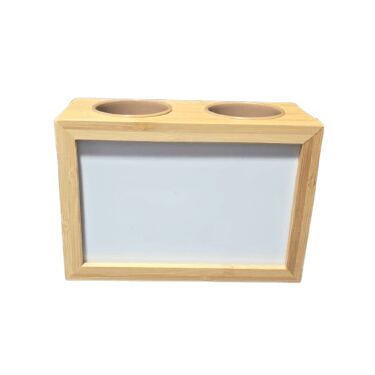 מעמד לעטים מעץ בהיר לסובלימציה דו צדדית 16X11 | חנות מקוונת ALONIT