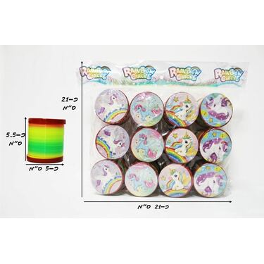 קפיץ יויו חד קרן בשקית 12 יחידות | חנות מקוונת ALONIT