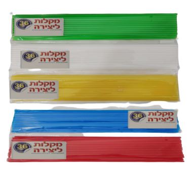 מקלות ליצירה בצבעים שונים 36 יחידות, צֶבַע:  בחר צבע | חנות מקוונת ALONIT